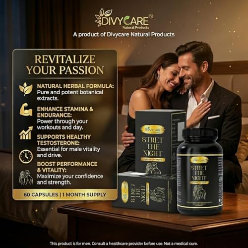 Image of Divycare Naturals the stret Mens Power Capsule For Men | Enhances Stamina, Energy, and Power | Supports Healthy Testosterone Levels | 60 Capsules | Pack of 1 |