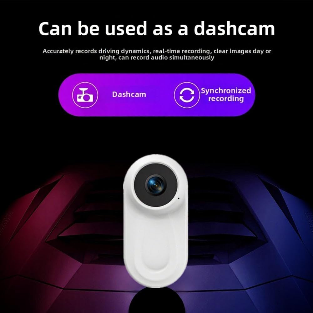 Action camera 1080P con funzione di visione notturna e obiettivo grandangolare da 120 gradi per salti sulla scogliera e attività ad alta quota (nero)