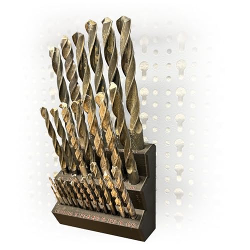 Naturalspring Küpper Support mural à outils pour mur perforé Euro perforé Accessoires Support système d'organisation d'atelier (foret)