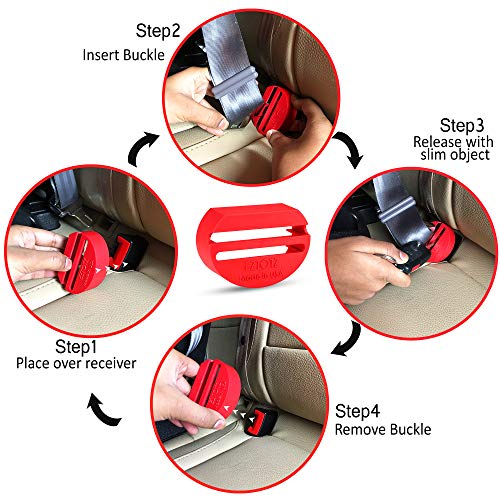 image for Eztotz BuckleShield - Seat Belt Lock Cover - Prevents Kids from Unbuck