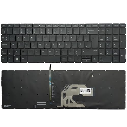 HP Probook 450 G6 455 455R G7�p���V�A��/�č�/�p��/�X�y�C����/���e����m�[�g�p�\�R���L�[�{�[�h(UK with backlit)