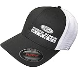 Flexfit Fitted Ford Powerstroke Trucker Ball Cap hat Diesel Truck Gear Flex fit Black