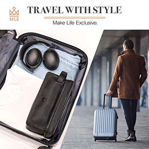 Mens Leather Toiletry Bag – Travel Dopp Kit, Shaving Bag, Grooming & Hygiene Organizer, Leather Toiletry Bag for Men, Gift for Him 6