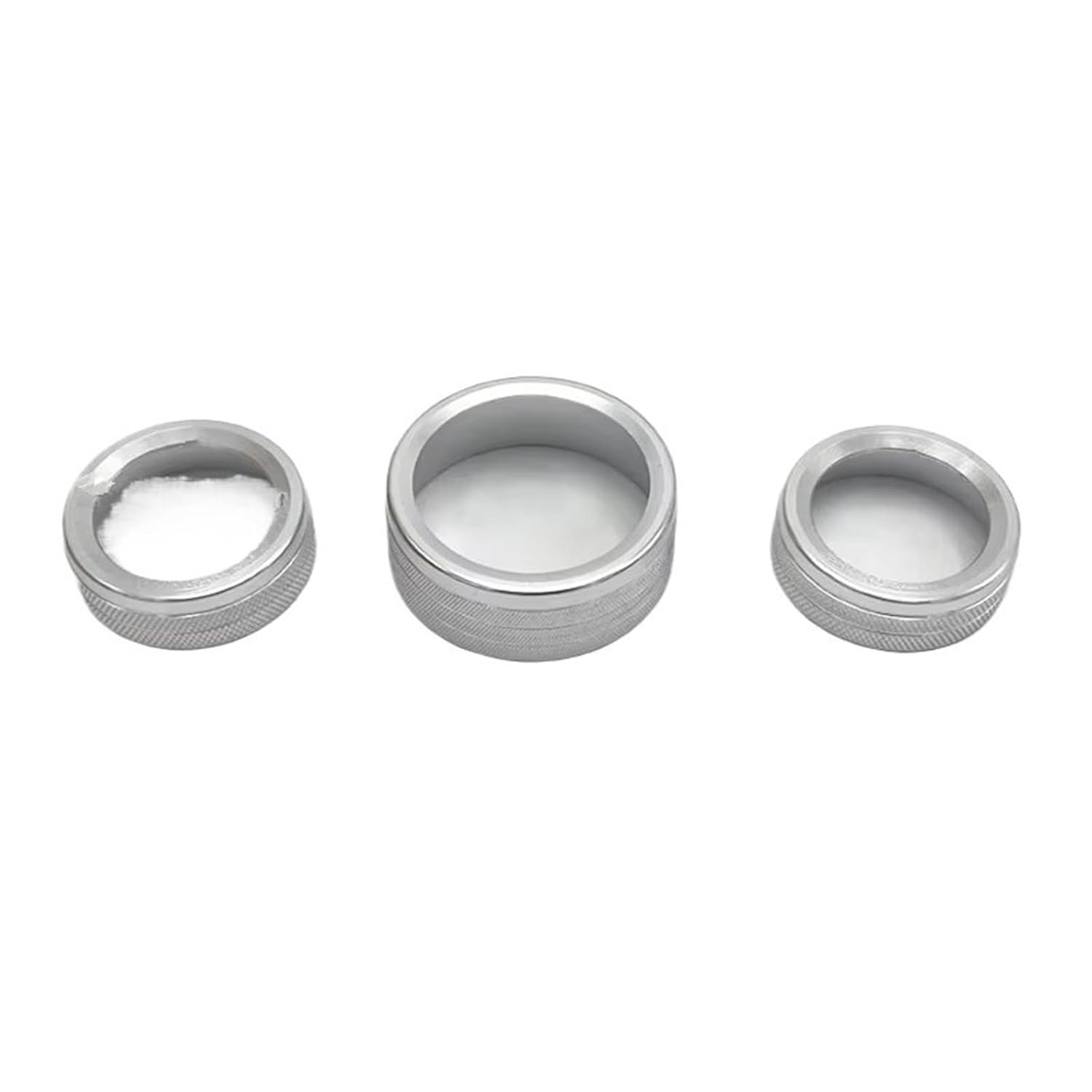 Replacement for Chrysler 300 300s 2015 2016 2017 2018 2019 2020 2021 Car AC Knobs Air Conditioner Switch Button Cover Trim Interior Car Interior Patrs(Silver)(Black)