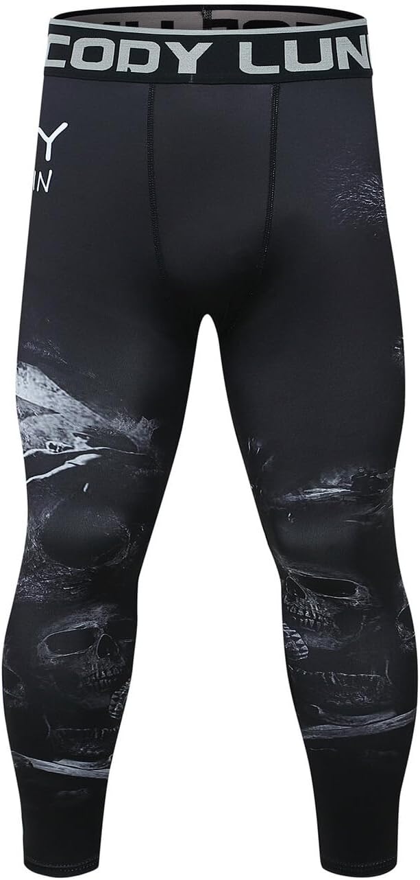 Men's Compression Pants Athletic Base Layer Cycling Tights Leggings for Jogging Sports Fitness