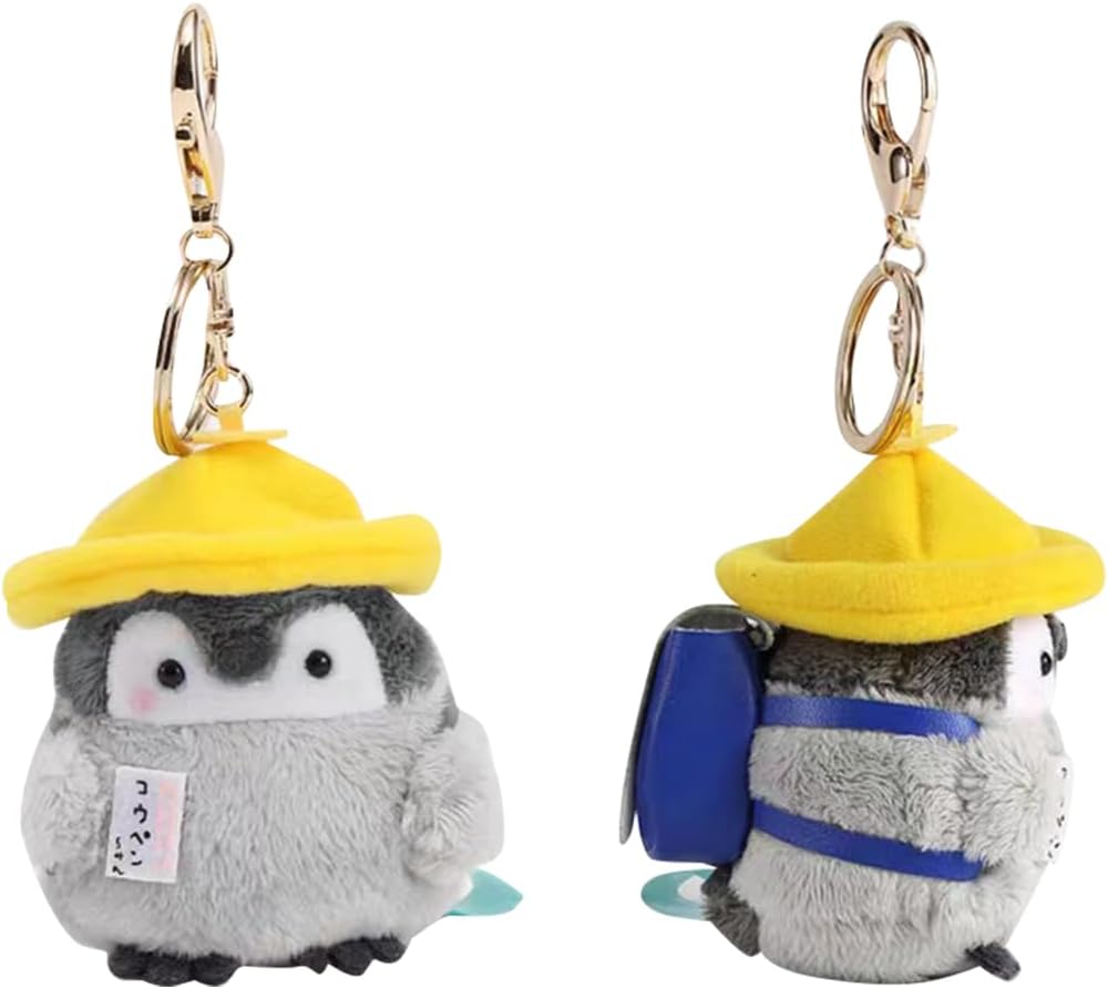jiesinlov Kawaii Plush Penguin Pendant Cute Keychain,Purse Backpack Charms Accessories Key Chain for Women or Girls Bags - Image 2