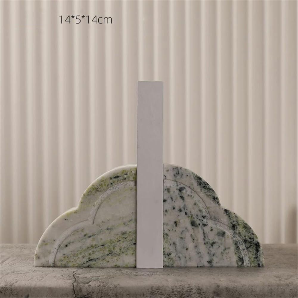 Buchstützen Minimalistische Buchstützen Marmor-Buchstützen for Buchliebhaber Dekorative Buchstützen Buchstütze