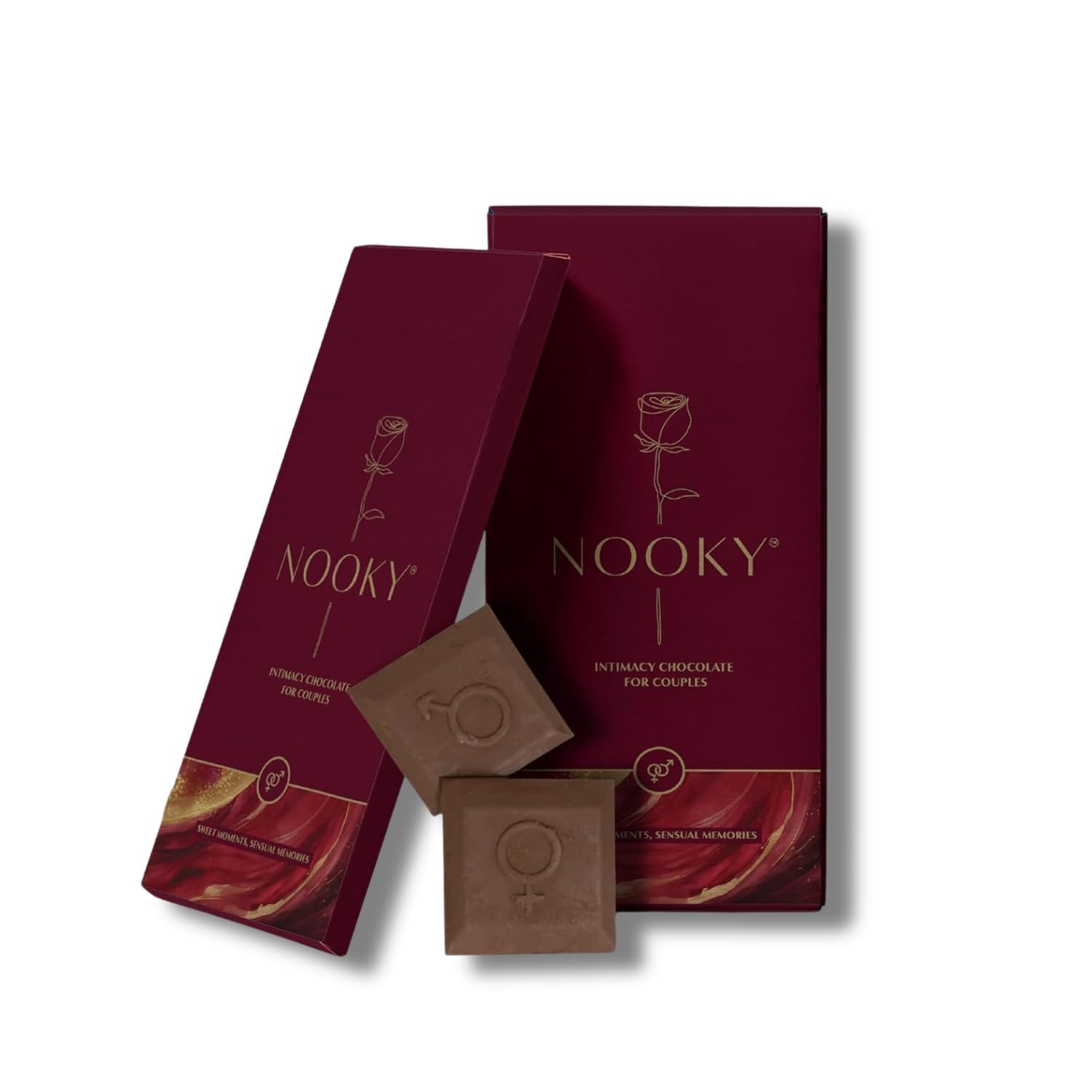 Nooky Tempting Delights for uplifing mood (Pack of 6) | Luxury Dark Chocolate Best Gift Set for Men & Women | instaeats