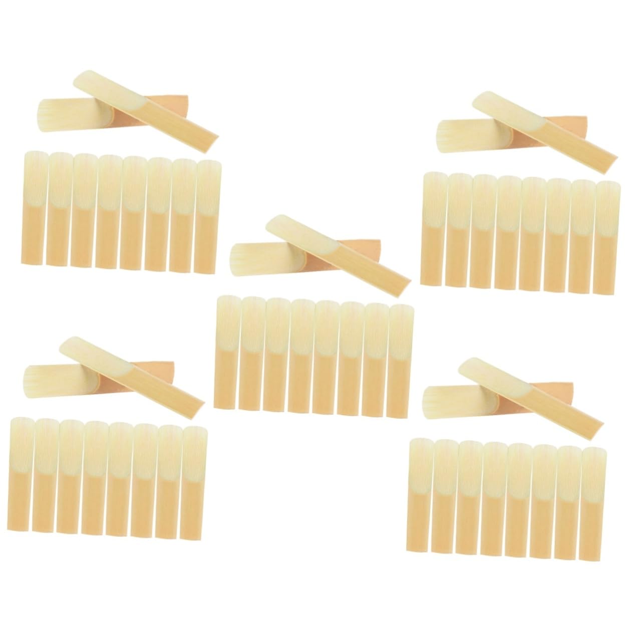 BESTonZON 50piezas Cañas Para Saxofón Soprano Accesorios De Instrumento Musical Repuestos Duraderos Hechos Mano Para Principiantes y Profesionales