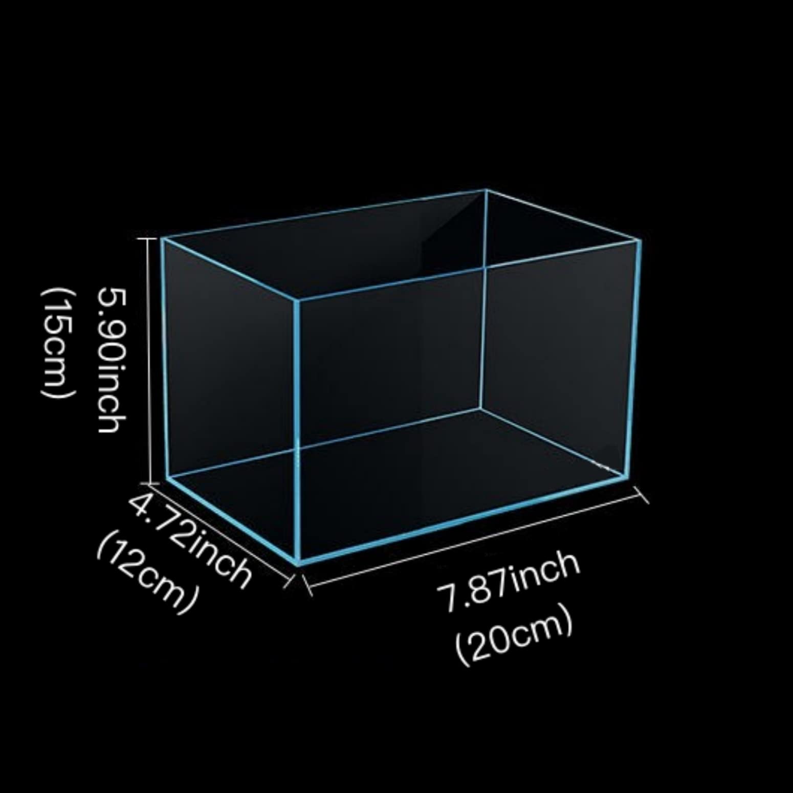 AWXZOM Nano Tall Rimless Tank, Glass Fish Tank, Betta Fish Tank