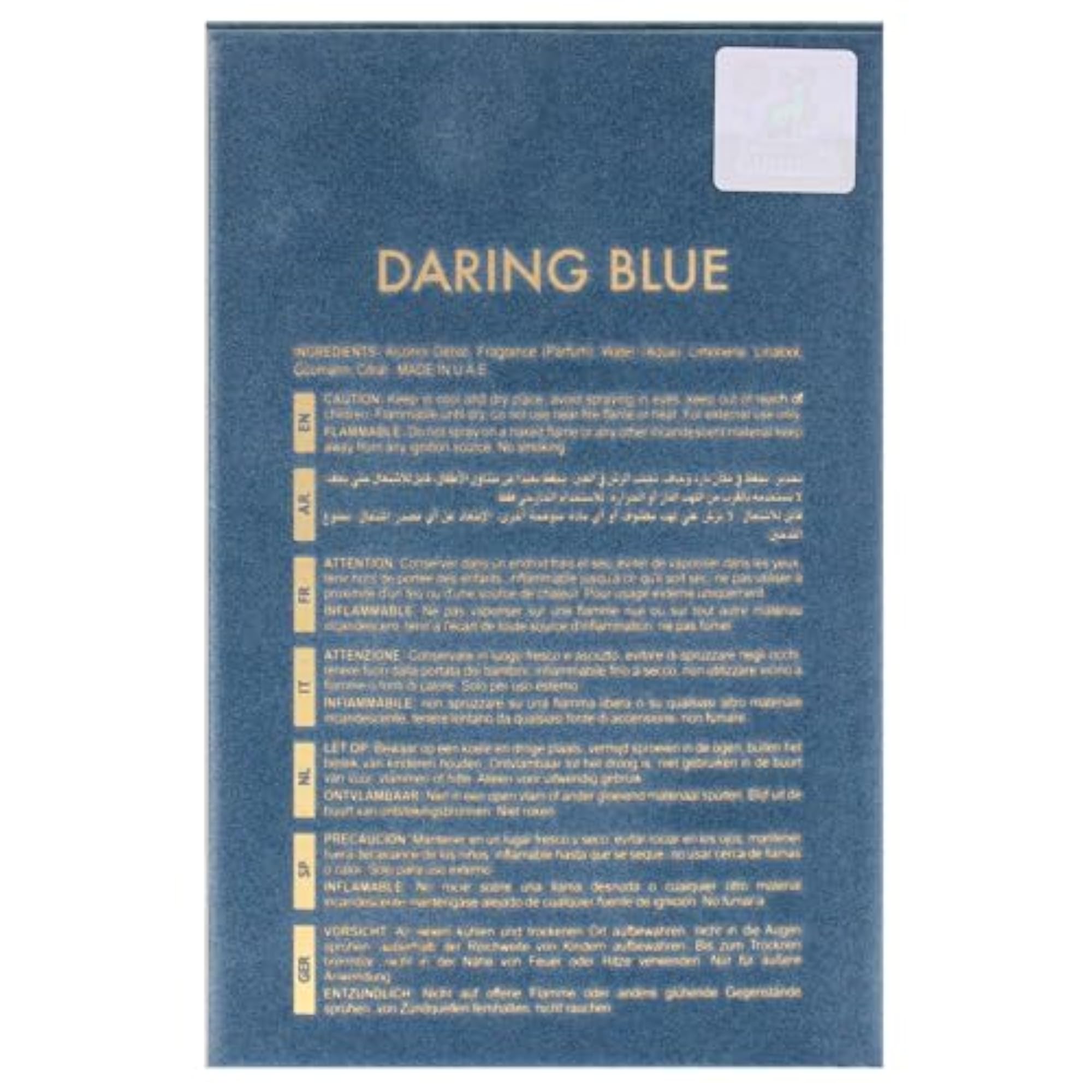 Daring Blue For Life Men Long Lasting Eau De Parfum, 100ml