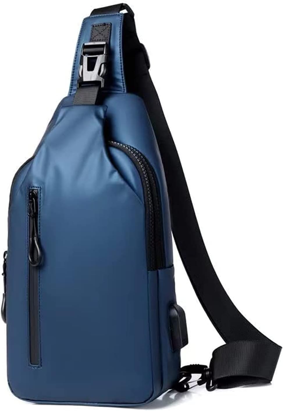 Skycare Sling Crossbody Bag Small Shoulder Backpack for Men&Women Waterproof Slim Chest Bags Casual Daypack for Travel Cycling (Blue)