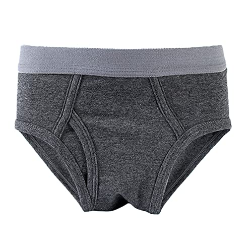 Conjunto de 5 peças de roupa íntima infantil de algodão para meninos de 2 a 8 anos, Laranja, 2-3 Ano