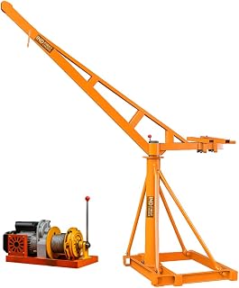 IND FIRST CHOICE Portable Mini Crane 55 Kg Frame, 360° Rotation, 8 mm Wire Rope, 120 Feet Wire Length with Clutch Motor Price In India