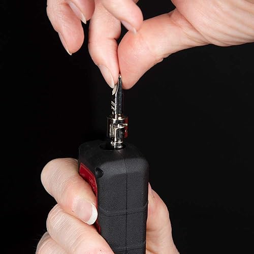 Miniatura 8 de Klein Tools VDV427-300 Herramienta de perforación de impacto con hoja 66/110, conexiones de cable CAT confiables, fuerza ajustable, incluye púa