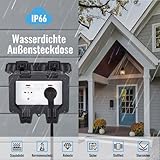 Zoom IMG-1 presa esterna impermeabile ip66 doppia Zoom IMG-1 presa esterna impermeabile ip66 doppia