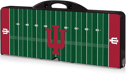 Vista 94 de PICNIC TIME NCAA North Carolina Tar Heels Folding Picnic Table - Camping Table - Outdoor Table with Umbrella Hole Negro