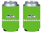 NFL Football 2014 Team Color Logo Can Kaddy Holder Cooler 2-Pack