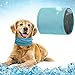 Collare di Raffreddamento per Cani,Bandana di Raffreddamento per Cani,Bandana Rinfrescante per Animali Domestici,Raffreddamento bandana cane,Sciarpa di raffreddamento cane,Pet Cooling Collar (Blu) (S)