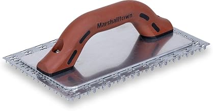 Marshalltown Shark Tooth Rasp 10x6, Replaceable Blade, Aggressive 8mm Teeth, Drywall & EIFS, Metal File Set, Wood Rasp, Made in the USA, STR106