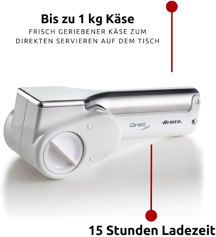 Ariete Reiber-44 rozsdamentes acél reszelő fehér