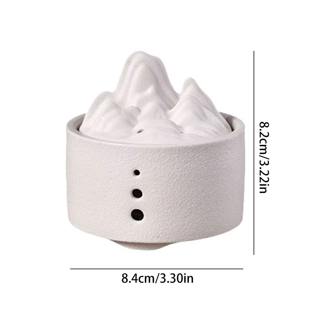 Bruciatore di incenso a cascata in ceramica per uso domestico, per studio, sala da tè, porta incenso zen, ornamenti decorativi, bruciatore di incenso a riflusso
