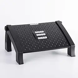 Banquinho Apoio para Pés Ergonômico – Ajustável c/Massagem | Conforto e Bem-Estar o Dia Todo