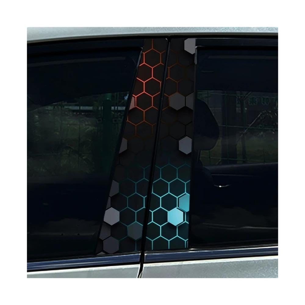 Bertdcx K Car B-Pillar Stickers Car Center Column Decoration Cover Scratches Waterproof Decals Auto Parts(K)