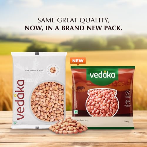 Image of Amazon Brand- Vedaka Groundnut kernel (Peanut), Pink, 500 g