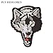 Produktbild BLOUR Punk Wolf Stickerei Tiere Patches Kleidung Patches Armee Abzeichen Motiv Applique DIY Kleidung Rucksack Zubehör Aufkleber