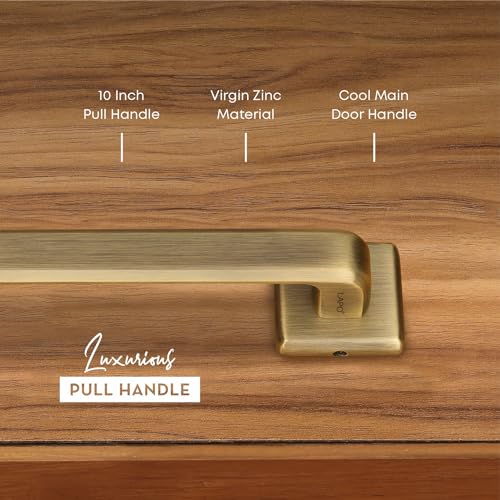 Image of LAPO Cool Door Handles for Main Door | Main Door Handle | Door Handle | Zinc Alloy(10 Inches- Pack of 1) Antique Finish