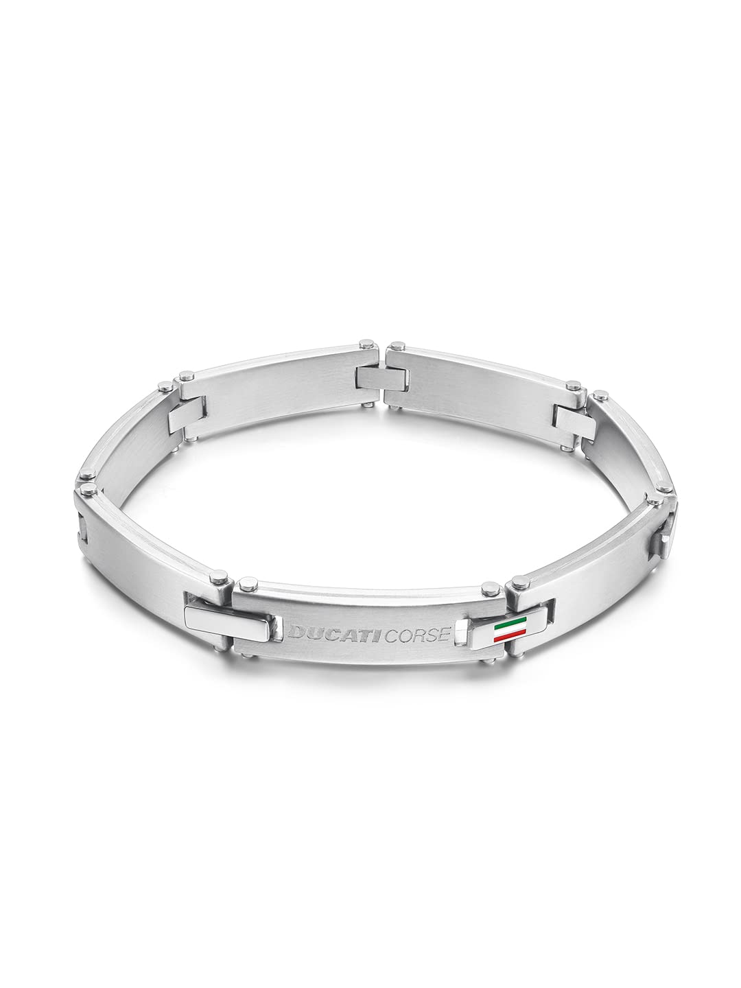 Ducati Corse Silver Bracelet For Men - DTAGB0000501 (B0BLSYT1DV) Amazon Price History, Amazon Price Tracker