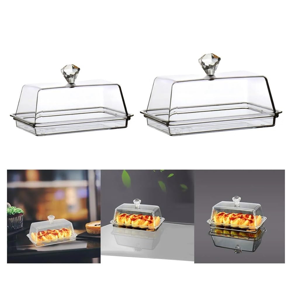 Beurrier Transparent Butter Dish with Lid Kitchen Accessories Cheese Box Storage Tray Boîte à Beurre