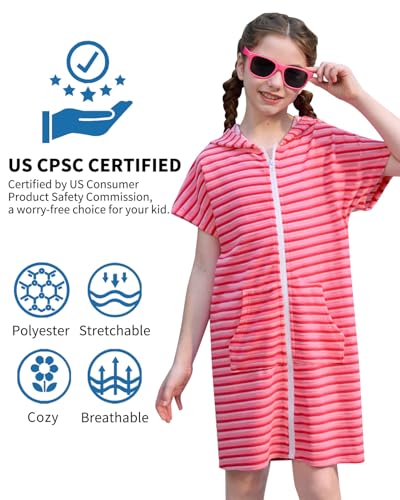 Image of BesserBay Boys Girls Swim Cover Up Terry Cloth Swimwear