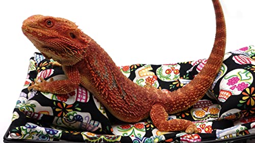 Chaise Lounge For Bearded Dragons, Mini Sugar Skulls Fabric #TOP2