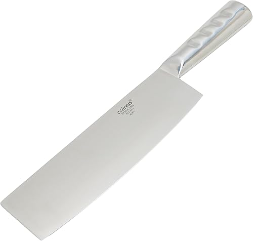 Miniatura 4 de Winco Cuchillo chino KC-501 con mango de acero y hoja de 8 pulgadas por 2.25 pulgadas