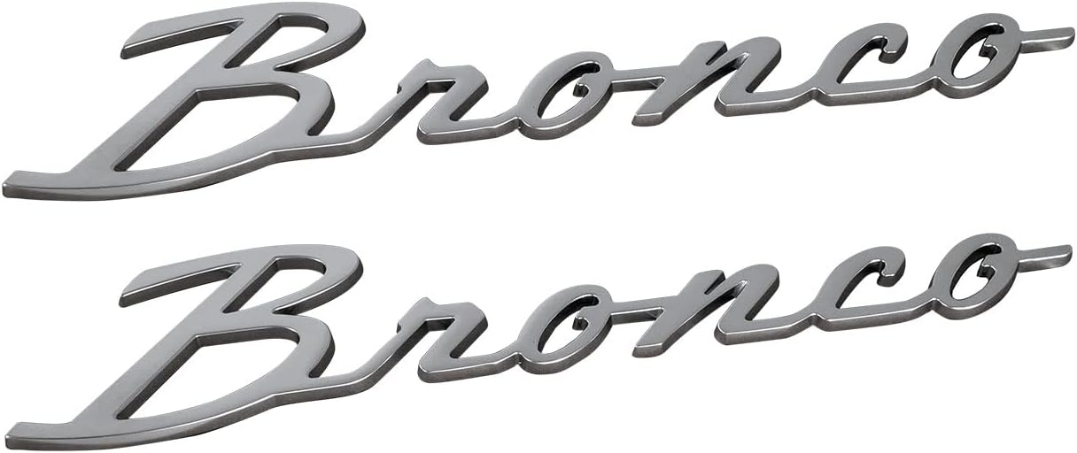 OEM M-1447-BSS Silver Script Heritage Edition Fender Emblem Made for Bronco 2021-2025 OEM M-1447-BSS Silver Script Heritage Edition Fender Emblem Made for Bronco 2021-2025