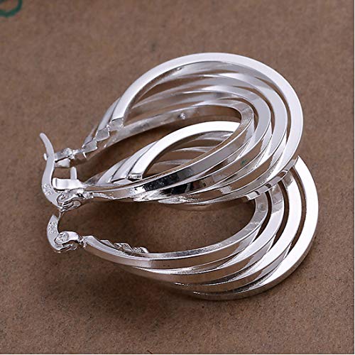 Entangled Rings Alloy Dangle Earring