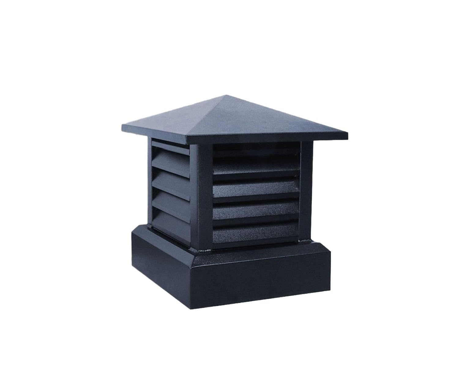 Yilmvany One Color Square Chimney Cap For Fireplace Flue Cowl - 10In 12In 14In Aluminum Alloy Rain Hat(14In)
