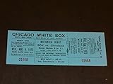 1973 INDIANS VS WHITE SOX BASEBALL FULL TICKET INDIANS WIN 13-1