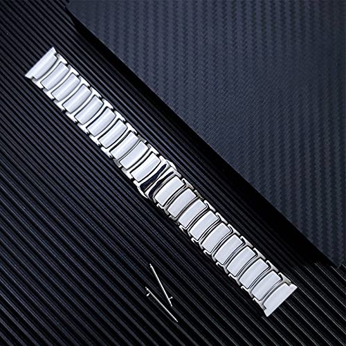 Bracelet montre adaptable acier inoxydable céramique 20mm 22mm
