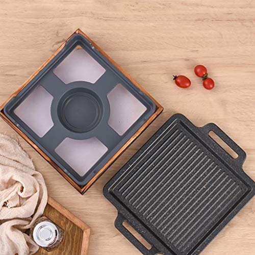 Guoguocy Bbq Barbeque Barbecue Grill,Korean Non-Stick Grill Pan Alcohol Grill,Non-Stick Grill Fish Pan,Easy To Clean,Indoor And Outdoor Skewers (Size : 22.5Cm11Cm) #TOP2