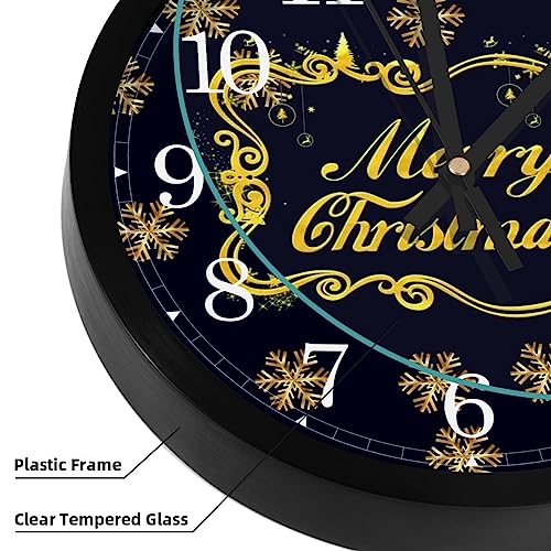 Horloge murale à quartz dorée et raffinée pour décoration chic - 4