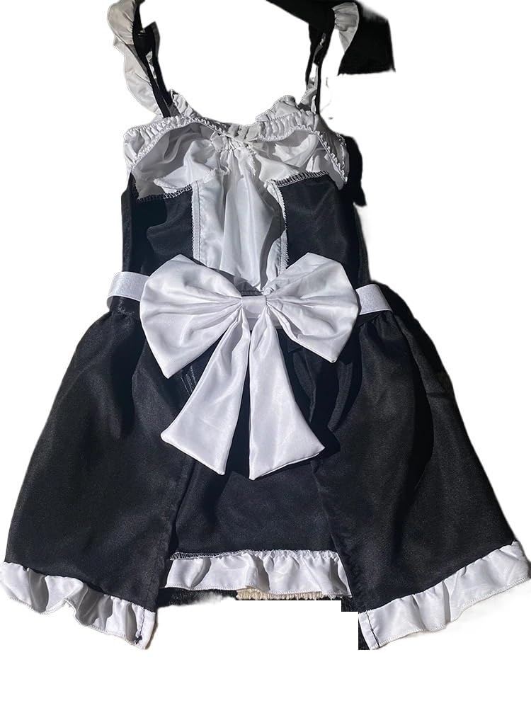 Bodies Autoadhesivas Ultra Fina Encaje Calcetines Ropa Interior de Cosplay for Mujer, Disfraces Populares Coreanos sexys, mucama Lolita, lencería erótica traviesa de Anime, Ropa Linda Kawaii