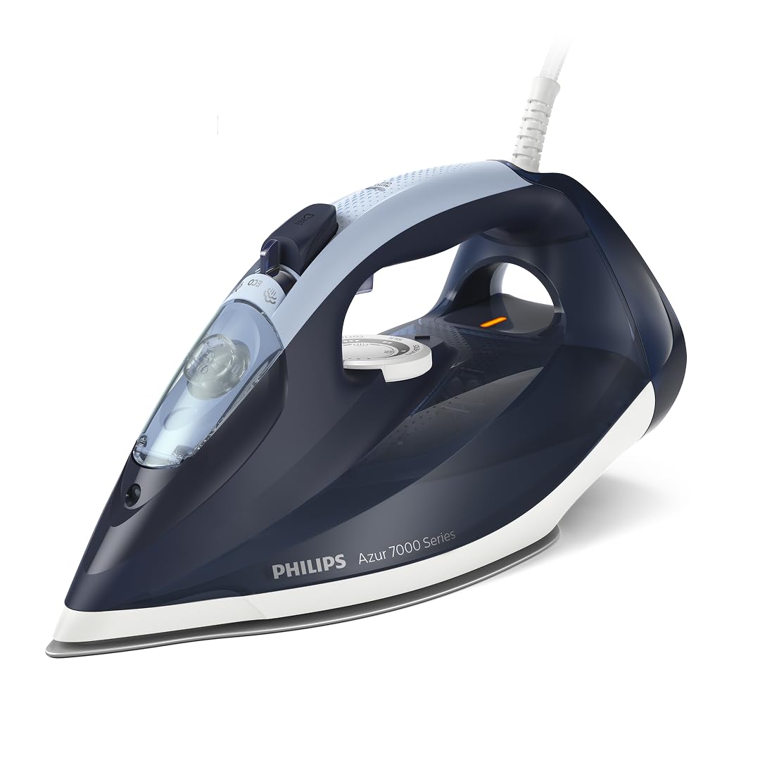 Philips 7000 Serisi Buharlı Ütü - 2800W, SteamGlide Plus Taban, 250 g Güçlendirme, 50 g/dk Sürekli Buhar, Otomatik Kapanma, Hızlı Kireç Temizleme (DST7030/20)