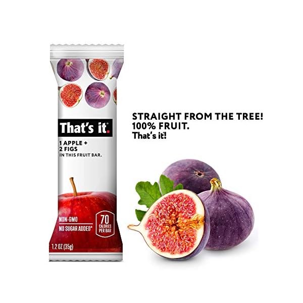 That's it. Apple + Fig Fruit Bars 100 All Natural, No Artificial