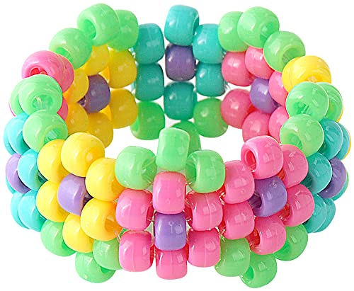 Image of The Beadery - 9x6mm Barrel Pony Bead, Kandi Multi - 900 Pieces - 750V333