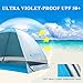G4Free Large Pop up Beach Tent for 3-4 Person, UPF 50+ Automatic Sun Shelter Canopy Portable Outdoor Cabana Sun Umbrella