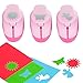 YazyCraft Sun, Butterfly and Angel Shaped Paper Hole Puncher, 3 Pack