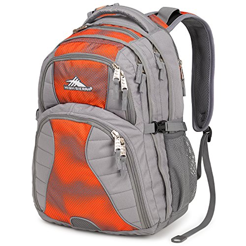 Image of High Sierra Swerve Laptop Backpack, Charcoal /Hyper Dots, 19 x 13 x 7.75-Inch
